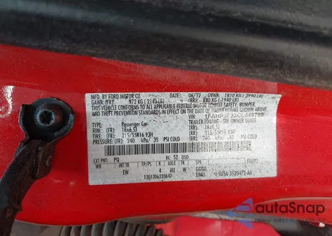 2012 Ford Focus Se from USA, damaged, VIN 1FAHP3F23CL449769